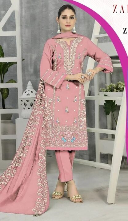 ZARQASH Z 3064 C ORGANZA PAKISTANI SUITS ONLINE SUPPLIER COTTON SUITS, PAKISTANI SUITS ONLINE, PAKISTANI SUITS SINGLE PIECE, SALWAR KAMEEZ ONLINE, ZARQASH Z 3064 C ORGANZA  Pakistani Suits, Salwar Kameez, Single, Suits, ZARQASH