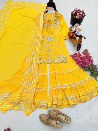 ZC 9006 YELLOW DESIGNER PARTY TOP PALLAZO & DUPATTA SET SALWAR KAMEEZ WHOLESALER, SANIYA TRENDZ 25002 C PAKISTANI SUITS, ZC 8986 GOWN WITH DUPATTA  Pakistani Suits, Salwar Kameez, Single, Suits, ZC