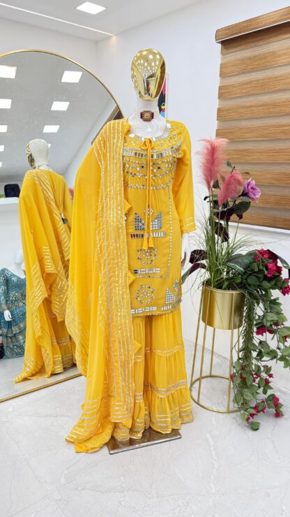 ZC 9006 YELLOW DESIGNER PARTY TOP PALLAZO & DUPATTA SET SALWAR KAMEEZ WHOLESALER, SANIYA TRENDZ 25002 C PAKISTANI SUITS, ZC 8986 GOWN WITH DUPATTA  Pakistani Suits, Salwar Kameez, Single, Suits, ZC