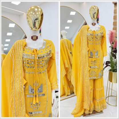 ZC 9006 YELLOW DESIGNER PARTY TOP PALLAZO & DUPATTA SET SALWAR KAMEEZ WHOLESALER, SANIYA TRENDZ 25002 C PAKISTANI SUITS, ZC 8986 GOWN WITH DUPATTA  Pakistani Suits, Salwar Kameez, Single, Suits, ZC