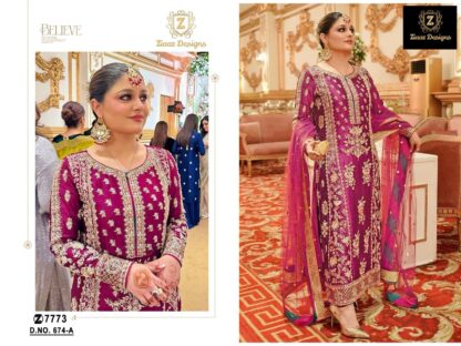 ZIAAZ DESIGN 674 A SEMI STITCHED PAKISTANI SUITS ONLINE INDIA BEST QUALITY PAKISTANI SUITS, PAKISTANI SUITS AT MANUFACTURER PRICE, PAKISTANI SUITS BEST PRICE, PAKISTANI SUITS COLLECTION, PAKISTANI SUITS ONLINE SHOPPING, PAKISTANI SUITS ONLINE SHOPPING IN INDIA, PAKISTANI SUITS WHOLESALE, ZIAAZ DESIGN 674 A SEMI STITCHED  FEPIC ROSEMEEN, JIHAN, Pakistani Suits, Salwar Kameez, Single, Suits, ZIAAZ DESIGNS