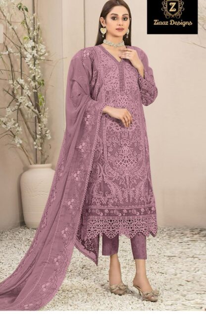 ZIAAZ DESIGNS 740 C SEMI STITCHED PAKISTANI SUITS FOR WOMEN