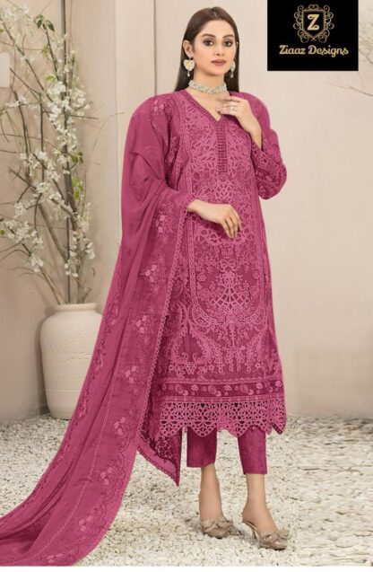 ZIAAZ DESIGNS 740 D SEMI STITCHED PAKISTANI SUITS DESIGN 2025