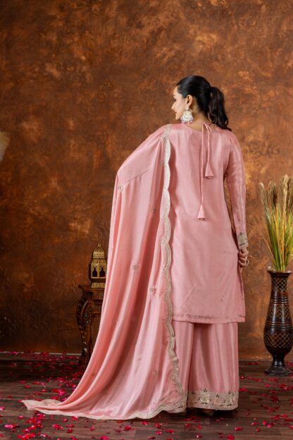 AD191 LIGHT PINK PLAZZO SET AT BEST PRICE - Image 2