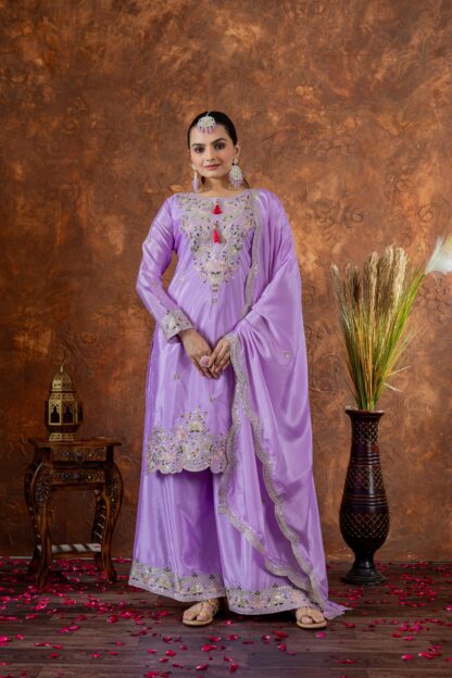AD191 LIGHT VOILET DESIGNER PARTY WEAR PLAZZO SET FOR WOMEN AD191 LIGHT VOILET, BEST QUALITY PAKISTANI SUITS, ONLINE SHOPPING SUITS, PAKISTANI SALWAR KAMEEZ, PAKISTANI SUITS AT MANUFACTURER PRICE, PAKISTANI SUITS BEST PRICE, PAKISTANI SUITS IN SURAT, PAKISTANI SUITS ONLINE SHOPPING  READYMADE, Single, Suits, THE LIBAS COLLECTION