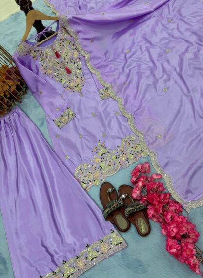 AD191 LIGHT VOILET DESIGNER PARTY WEAR PLAZZO SET FOR WOMEN AD191 LIGHT VOILET, BEST QUALITY PAKISTANI SUITS, ONLINE SHOPPING SUITS, PAKISTANI SALWAR KAMEEZ, PAKISTANI SUITS AT MANUFACTURER PRICE, PAKISTANI SUITS BEST PRICE, PAKISTANI SUITS IN SURAT, PAKISTANI SUITS ONLINE SHOPPING  READYMADE, Single, Suits, THE LIBAS COLLECTION