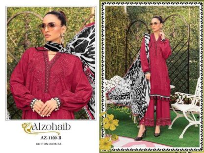 ALZOHAIB AZ 1100 COTTON PAKISTANI SUITS WITH PRICE ALZOHAIB AZ 1100, ONLINE SHOPPING SUITS, PAKISTANI SALWAR KAMEEZ, PAKISTANI SUITS AT MANUFACTURER PRICE, PAKISTANI SUITS IN SURAT, PAKISTANI SUITS MANUFACTURER IN SURAT, PAKISTANI SUITS ONLINE SHOPPING, SALWAR KAMEEZ WHOLESALE  ALZOHAIB, THE LIBAS COLLECTION