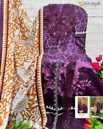 ALZOHAIB AZ 1100 COTTON PAKISTANI SUITS WITH PRICE ALZOHAIB AZ 1100, ONLINE SHOPPING SUITS, PAKISTANI SALWAR KAMEEZ, PAKISTANI SUITS AT MANUFACTURER PRICE, PAKISTANI SUITS IN SURAT, PAKISTANI SUITS MANUFACTURER IN SURAT, PAKISTANI SUITS ONLINE SHOPPING, SALWAR KAMEEZ WHOLESALE  ALZOHAIB, THE LIBAS COLLECTION