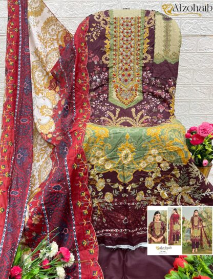 ALZOHAIB AZ 1155 PAKISTANI SUITS WHOLESALE PRICE ALZOHAIB AZ 1155, ONLINE SHOPPING SUITS, PAKISTANI SALWAR KAMEEZ, PAKISTANI SUITS AT MANUFACTURER PRICE, PAKISTANI SUITS IN SURAT, PAKISTANI SUITS MANUFACTURER IN SURAT, PAKISTANI SUITS ONLINE SHOPPING, SALWAR KAMEEZ WHOLESALE  ALZOHAIB, THE LIBAS COLLECTION