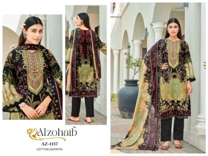 ALZOHAIB AZ 1157 PAKISTANI SUITS IN SINGLE PIECE