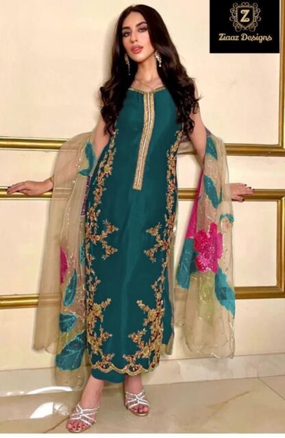 ZIAAZ DESIGNS 779 B PAKISTANI SUITS ONLINE WHOLESALE