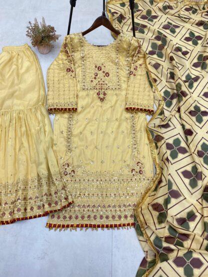 BE 132 EID SPECIAL LUXURIOUS SILK FABRIC TOP AND SARARA WITH DUPATTA BE 132 EID SPECIAL, BEST QUALITY PAKISTANI SUITS, GOWN WHOLESALER, ONLINE SHOPPING SUITS, PAKISTANI SALWAR KAMEEZ, PAKISTANI SUITS AT MANUFACTURER PRICE, PAKISTANI SUITS IN SINGLE, PAKISTANI SUITS IN SURAT, PAKISTANI SUITS MANUFACTURER IN SURAT, PAKISTANI SUITS WHOLESALER FROM SURAT, SALWAR KAMEEZ WHOLESALE, WHOLESALE SUITS COLLECTION  COSMOS FASHION, FEPIC ROSEMEEN, Pakistani Suits, SHREE FABS, Suits, ZAHA