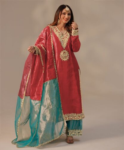 DHK-1323 LIGHT RED DESIGN HEAVY EMBROIDERY WORK PLAZZO SET DESIGN 2025 DESIGNER SUITS AT WHOLESALE PRICE, DHK-1323 LIGHT RED, PAKISTANI SALWAR SUITS IN INDIA, PAKISTANI SALWAR SUITS WHOLESALE, PAKISTANI SUITS MANUFACTURER IN SURAT, SALWAR KAMEEZ WHOLESALER  Pakistani Suits, READYMADE KURTI, Salwar Kameez, Suits, THE LIBAS COLLECTION