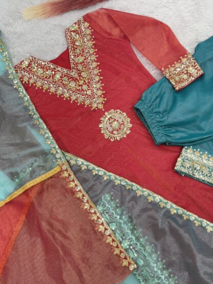 DHK-1323 LIGHT RED DESIGN HEAVY EMBROIDERY WORK PLAZZO SET DESIGN 2025 DESIGNER SUITS AT WHOLESALE PRICE, DHK-1323 LIGHT RED, PAKISTANI SALWAR SUITS IN INDIA, PAKISTANI SALWAR SUITS WHOLESALE, PAKISTANI SUITS MANUFACTURER IN SURAT, SALWAR KAMEEZ WHOLESALER  Pakistani Suits, READYMADE KURTI, Salwar Kameez, Suits, THE LIBAS COLLECTION
