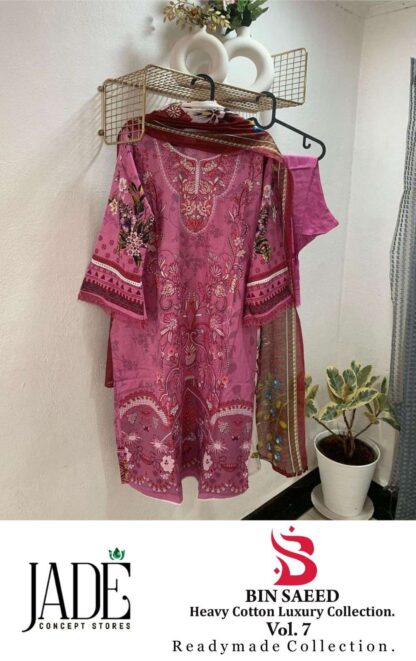 JADE BIN SAEED VOL 7 READYMADE PAKISTANI KURTIS WHOLESALE JADE BIN SAEED VOL 7 READYMADE, PAKISTANI SUITS BEST PRICE, PAKISTANI SUITS IN SURAT, PAKISTANI SUITS ONLINE SHOPPING  COSMOS FASHION, Pakistani Suits, Pashmina Suits, Salwar Kameez, Suits