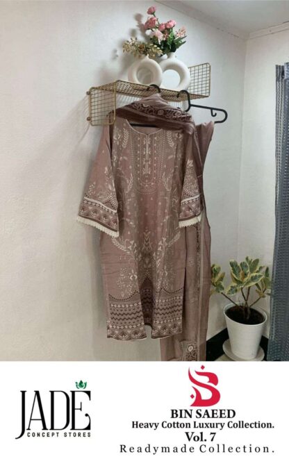 JADE BIN SAEED VOL 7 READYMADE PAKISTANI KURTIS WHOLESALE JADE BIN SAEED VOL 7 READYMADE, PAKISTANI SUITS BEST PRICE, PAKISTANI SUITS IN SURAT, PAKISTANI SUITS ONLINE SHOPPING  COSMOS FASHION, Pakistani Suits, Pashmina Suits, Salwar Kameez, Suits