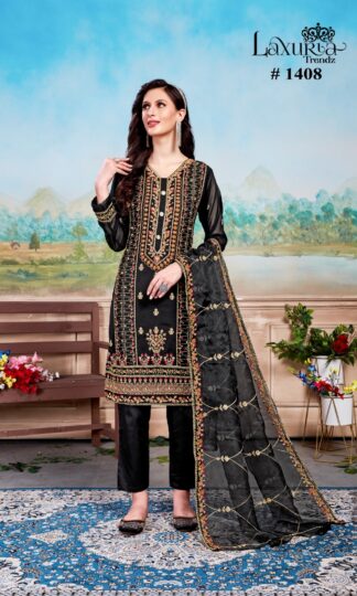 LAXURIA TRENDZ 1408 BLACK RICH COMBINATION PAKISTANI KURTISLAXURIA TRENDZ 1408 BLACK RICH COMBINATION PAKISTANI KURTIS