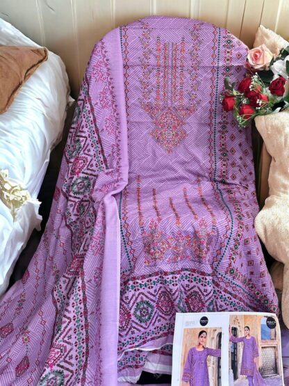 MEHB0OB TEX 1298 C BIN SAHEED LAWN COLLECTION VOL 21 PAKISTANI SUITS - Image 3