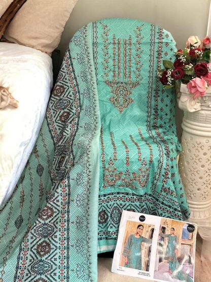 MEHB0OB TEX 1298 D BIN SAHEED LAWN COLLECTION VOL 21 PAKISTANI SUITS - Image 3