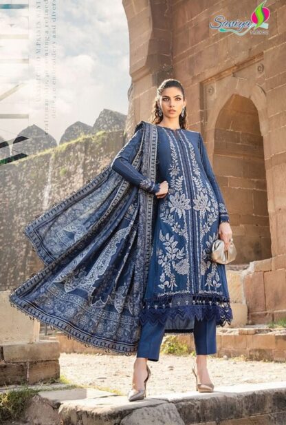 SANIYA TRENDZ 25002 MARIA B RIYON COLLETION VOL-25 PAKISTANI SUITS