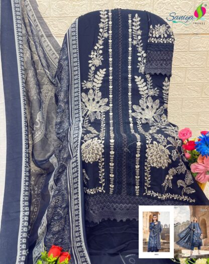 SANIYA TRENDZ 25002 MARIA B RIYON COLLETION VOL-25 PAKISTANI SUITS - Image 2