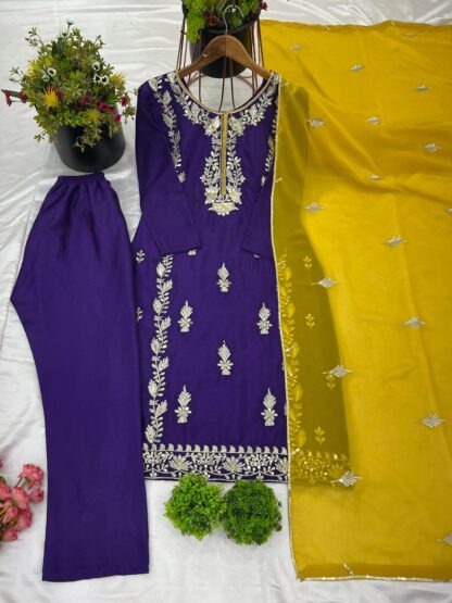SR 1662 DESIGNER PARTY WEAR SALWAR SUITS WHOLESALE - Image 2