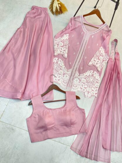 THE LIBAS 1902 ROSE PINK INDO-WESTERN OUTFIT FOR TRENDY WEDDING SEASON BEST QUALITY PAKISTANI SUITS, PAKISTANI SALWAR KAMEEZ, PAKISTANI SUITS AT MANUFACTURER PRICE, PAKISTANI SUITS BEST PRICE, PAKISTANI SUITS COLLECTION, PAKISTANI SUITS IN SINGLE, PAKISTANI SUITS IN SURAT, PAKISTANI SUITS MANUFACTURER IN SURAT, PAKISTANI SUITS ONLINE SHOPPING, PAKISTANI SUITS ONLINE SHOPPING IN INDIA, PAKISTANI SUITS WHOLESALE, PAKISTANI SUITS WHOLESALE DELHI, PAKISTANI SUITS WHOLESALE IN DELHI, THE LIBAS 1902 ROSE PINK  INDO WESTERN, KARACHI SUITS, Single, THE LIBAS COLLECTION