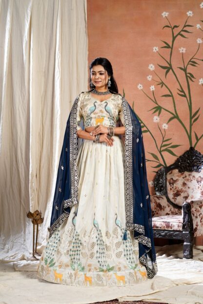 THE LIBAS COLLECTION MOR PEACH LEHENGA CHOLI ONLINE SUPPLIER