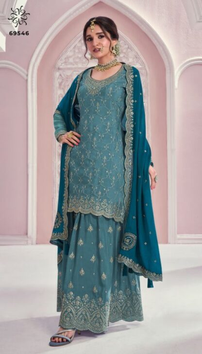 VINAY FASHION 66546 KULEESH RANGRASIYA SINGLE PIECE SHARARA DESIGN 2025 GOWN ONLINE SHOPPING, SALWAR KAMEEZ BEST PRICE, VINAY FASHION 66546 KULEESH RANGRASIYA  Suits, VINAY FASHION LLP