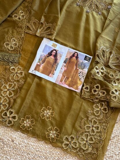 ZIAAZ DESIGNS 739 E SEMI STITSCHED PAKISTANI SUITS IN SINGLE PIECE - Image 3