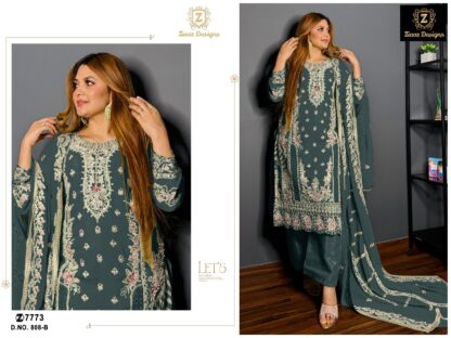 ZIAAZ DESIGNS 808 B PAKISTANI LATEST SUITS ONLINE