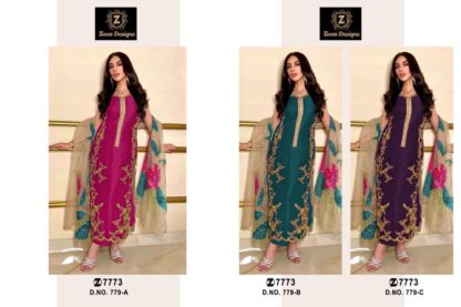 ZIAAZ DESIGNS 779 A PAKISTANI SUITS ONLINE SHOPPING