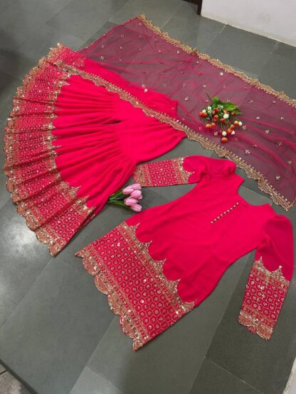 ZF 250 TOP WITH SHARARA PLAZO FOR WOMEN AT BEST PRICE BEST QUALITY PAKISTANI SUITS, PAKISTANI SUITS AT MANUFACTURER PRICE, PAKISTANI SUITS BEST PRICE, PAKISTANI SUITS COLLECTION, PAKISTANI SUITS ONLINE SHOPPING, PAKISTANI SUITS ONLINE SHOPPING IN INDIA, PAKISTANI SUITS WHOLESALE, ZF 250  Pakistani Suits, Salwar Kameez, SANIYA TRENDZ, Single, Suits