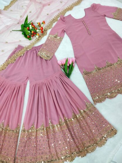 ZF 250 TOP WITH SHARARA PLAZO FOR WOMEN AT BEST PRICE BEST QUALITY PAKISTANI SUITS, PAKISTANI SUITS AT MANUFACTURER PRICE, PAKISTANI SUITS BEST PRICE, PAKISTANI SUITS COLLECTION, PAKISTANI SUITS ONLINE SHOPPING, PAKISTANI SUITS ONLINE SHOPPING IN INDIA, PAKISTANI SUITS WHOLESALE, ZF 250  Pakistani Suits, Salwar Kameez, SANIYA TRENDZ, Single, Suits