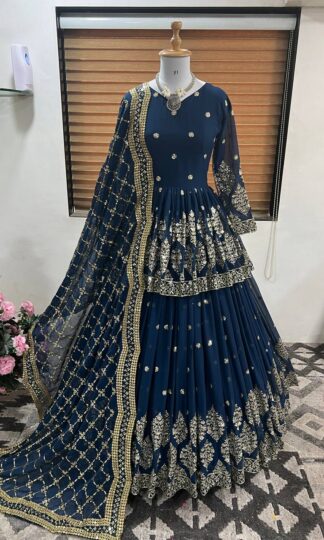 ZF 258 NEVY BLUE FULLY STITCHED BRIDAL LEHENGA CHOLI ONLINEZF 258 NEVY BLUE FULLY STITCHED BRIDAL LEHENGA CHOLI ONLINE