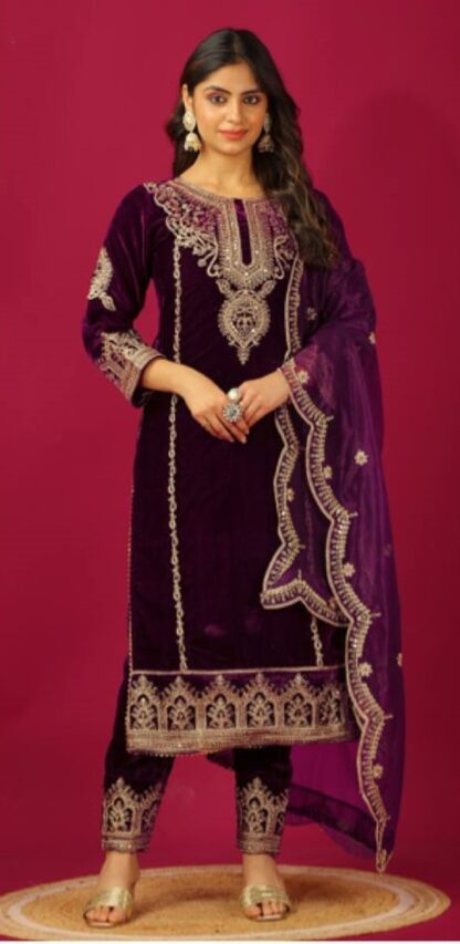 ZF 5003 VELVET WINE PARTY WEAR DESIGNER SALWAR SUITS BEST QUALITY PAKISTANI SUITS, PAKISTANI SUITS AT MANUFACTURER PRICE, PAKISTANI SUITS BEST PRICE, PAKISTANI SUITS COLLECTION, PAKISTANI SUITS ONLINE SHOPPING, PAKISTANI SUITS ONLINE SHOPPING IN INDIA, PAKISTANI SUITS WHOLESALE, ZF 5003 VELVET WINE  Pakistani Suits, Salwar Kameez, SANIYA TRENDZ, Single, Suits