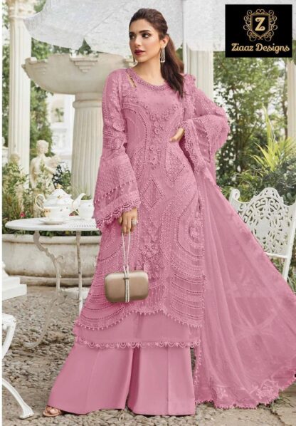 ZIAAZ DESIGN 736 F SEMI STITCHED PAKISTANI SUITS ONLINE SUPPLIER