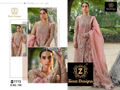 ZIAAZ DESIGNS 709 PAKISTANI SUITS SINGLE PIECE BUY