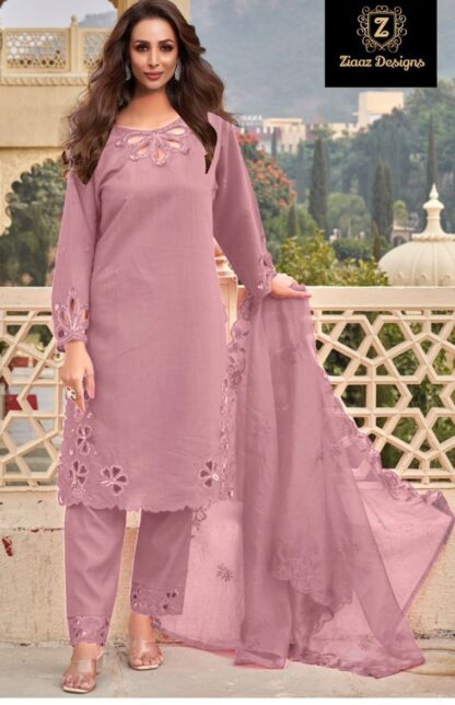 ZIAAZ DESIGNS 739 B SEMI STITSCHED PAKISTANI SUITS SINGLE PIECE BUY