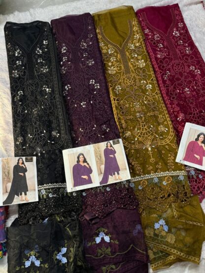 ZIAAZ DESIGNS 740 A SEMI STITCHED PAKISTANI SUITS ONLINE - Image 7