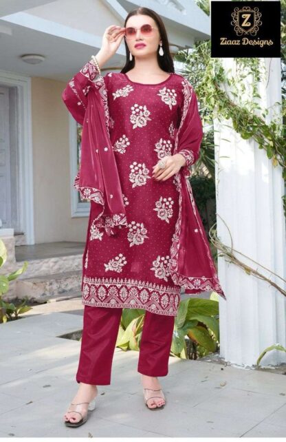 ZIAAZ DESIGNS 760 A PAKISTANI SUITS WHOLESALE PRICE