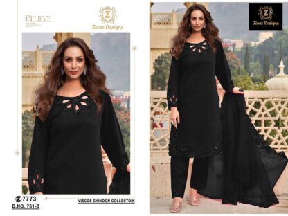 ZIAAZ DESIGNS 761 B SEMI STITCHED PAKISTANI SUIT AT BEST PRICE