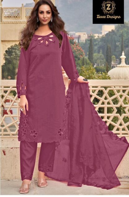 ZIAAZ DESIGNS 761 D SEMI STITCHED PAKISTANI SUITS MANUFACTURER