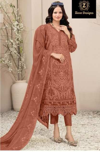 ZIAAZ DESIGNS 787 A WHOLESALER PAKISTANI SUITS ONLINE