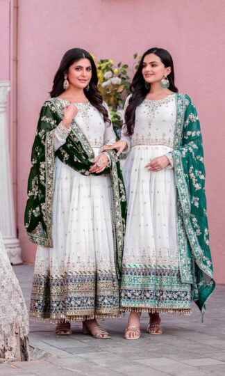 AD195 GEORGETTE GOWN DUPATTA & BOTTOM AT BEST PRICEAD195 GEORGETTE GOWN DUPATTA & BOTTOM AT BEST PRICE