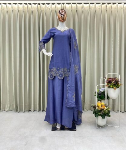 BE 317 DESIGNER TOP WITH PLAZZO AT WHOLESALE PRICE BE 317 DESIGNER TOP WITH PLAZZO AT WHOLESALE PRICE, BEST QUALITY PAKISTANI SUITS, ONLINE SHOPPING SUITS, SALWAR KAMEEZ WHOLESALER  Single, Suits