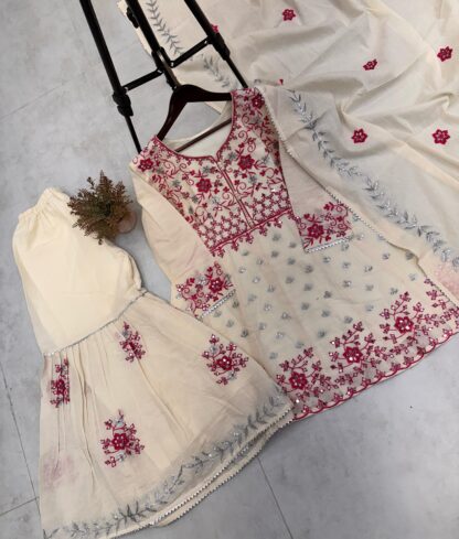BE 321 TOP SEQUANCE EMBROIDERED WORK SARARA WITH DUPATTA BE 321, BEST QUALITY PAKISTANI SUITS, ONLINE SHOPPING SUITS, SALWAR KAMEEZ WHOLESALER  Single, Suits