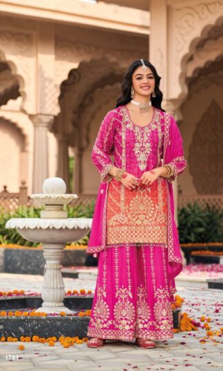 EBA LIFESTYLE 1781 RANGEEN PARTY WEAR PLAZO SUITS FOR WOMENEBA LIFESTYLE 1781 RANGEEN PARTY WEAR PLAZO SUITS FOR WOMEN