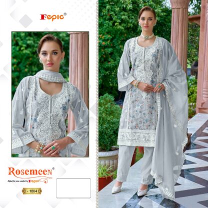 FEPIC ROSEMEEN C 1864 D PAKISTANI SUITS LUXURY COLLECTION