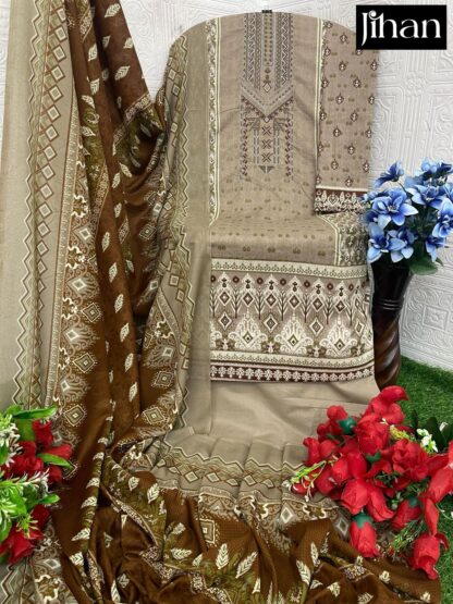 JIHAN 3533 LAWN COLLECTION PAKISTANI SUITS IN SURAT - Image 2